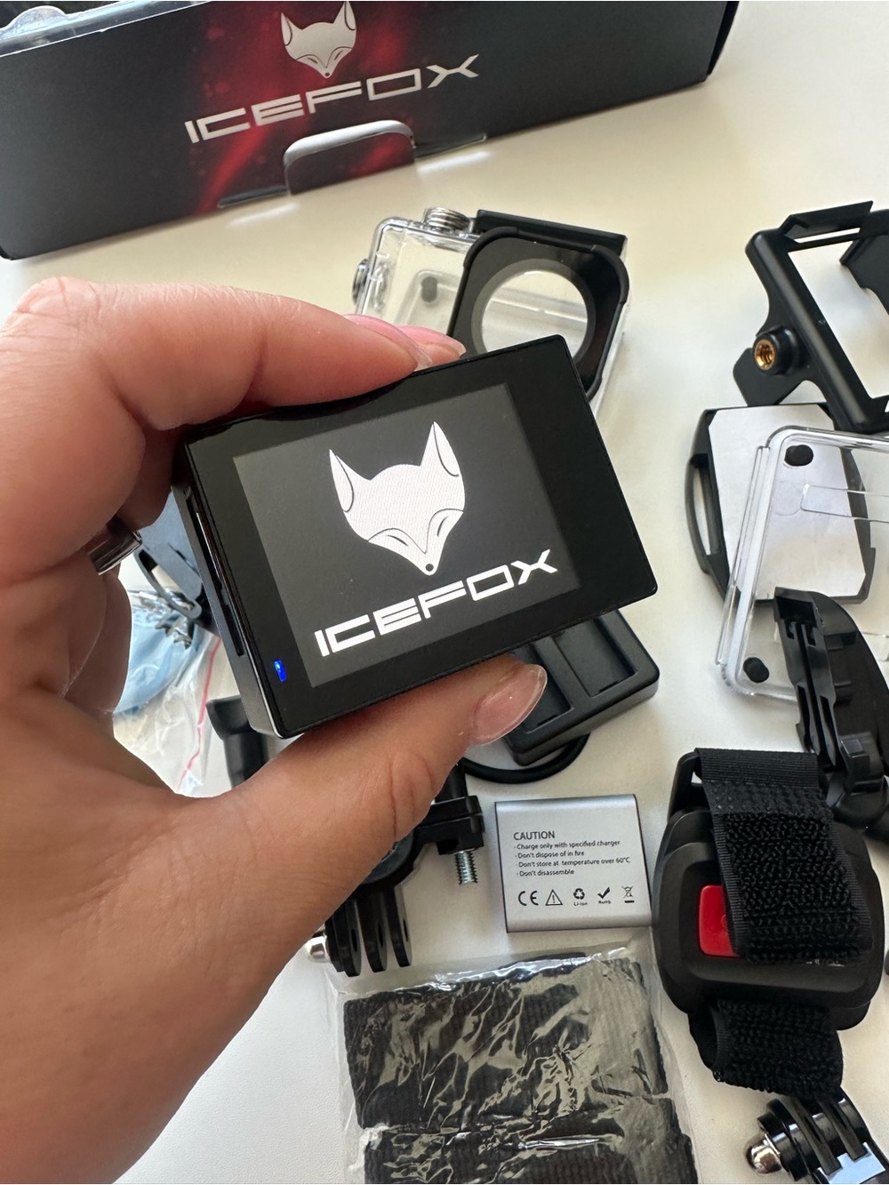 Icefox UHD 4K Action Camera - Waterproof Action Camera Black with Accessories - Picture 8 of 10